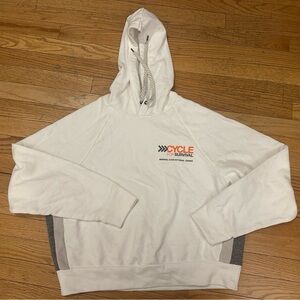 NWT Vuori white cycle for survival sweatshirt size small